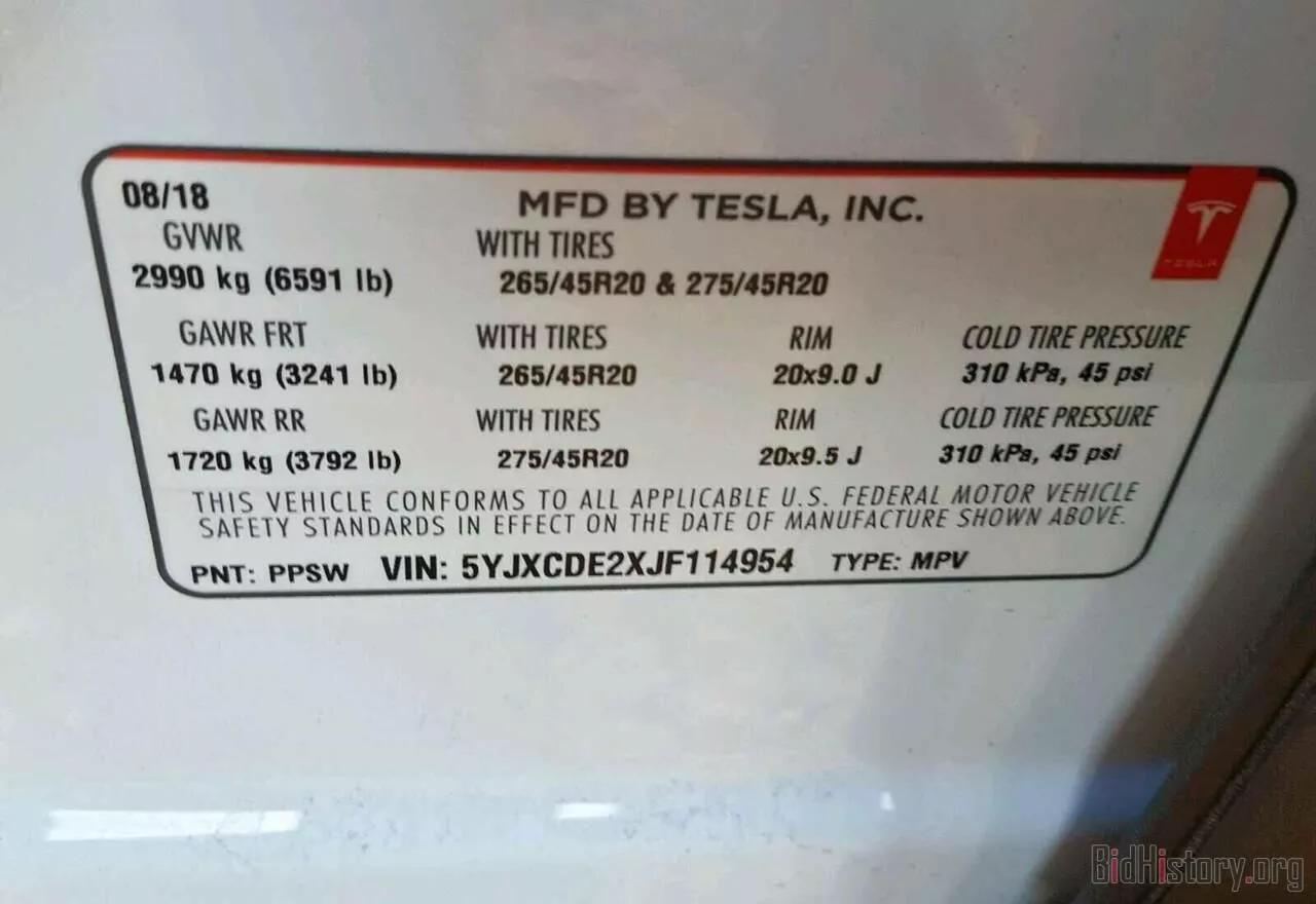 Tesla Model X  75 kWh 2018thumbnail101