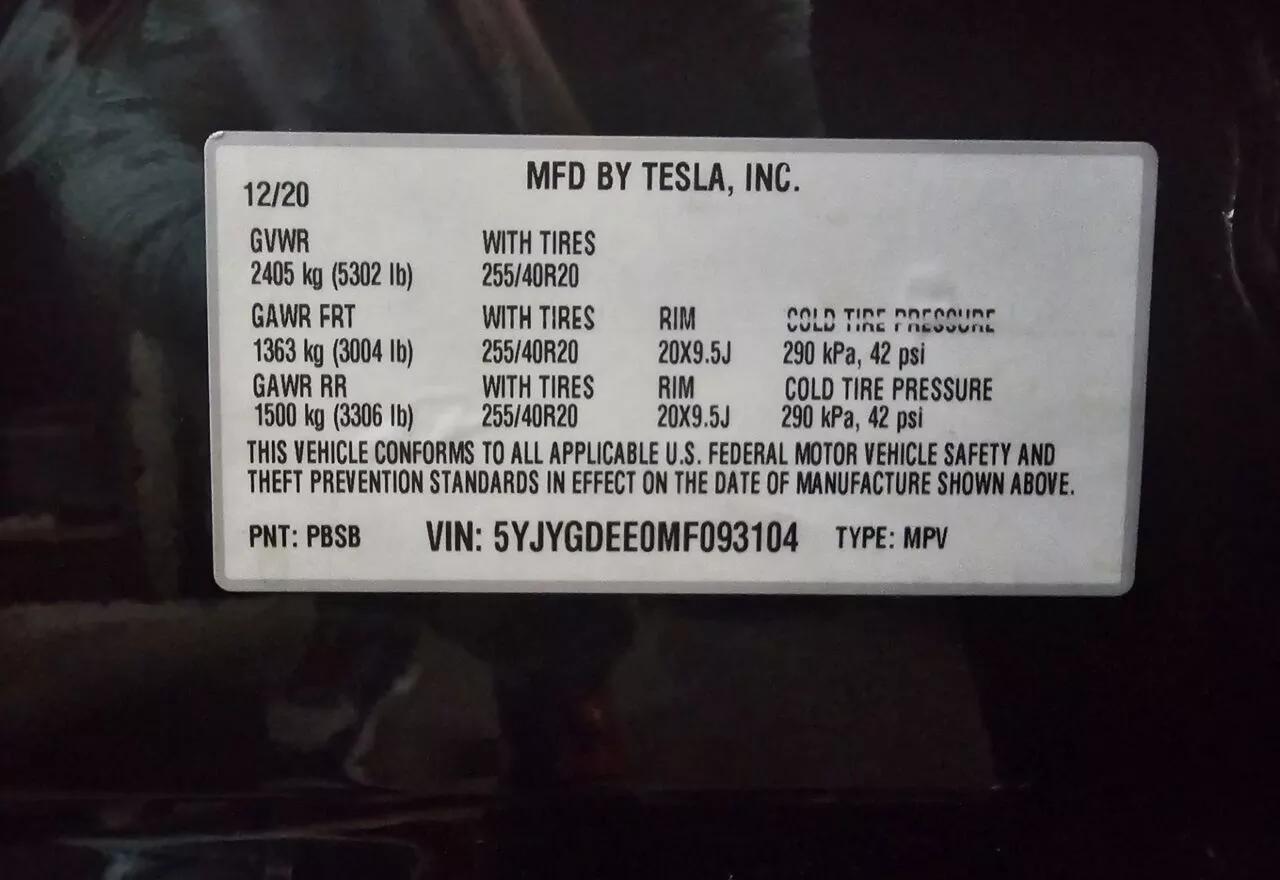 Tesla Model Y  75 kWh 2020thumbnail51