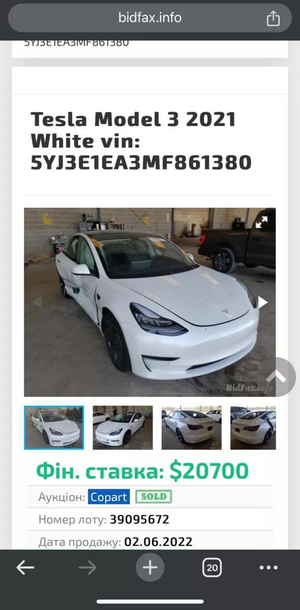 Tesla Model 3  60 kWh 2021261