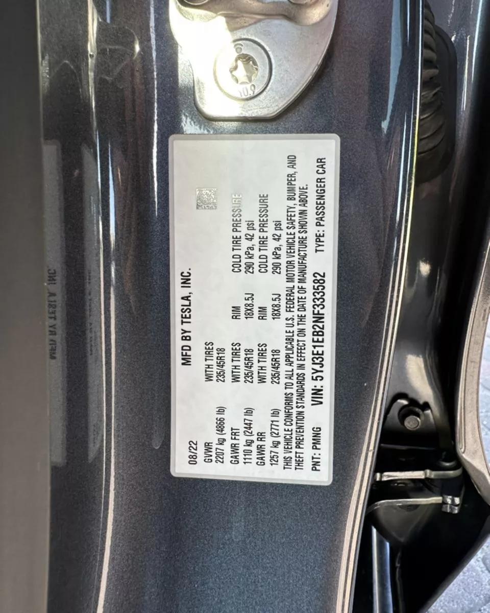 Tesla Model 3  80.5 kWh 2022thumbnail291