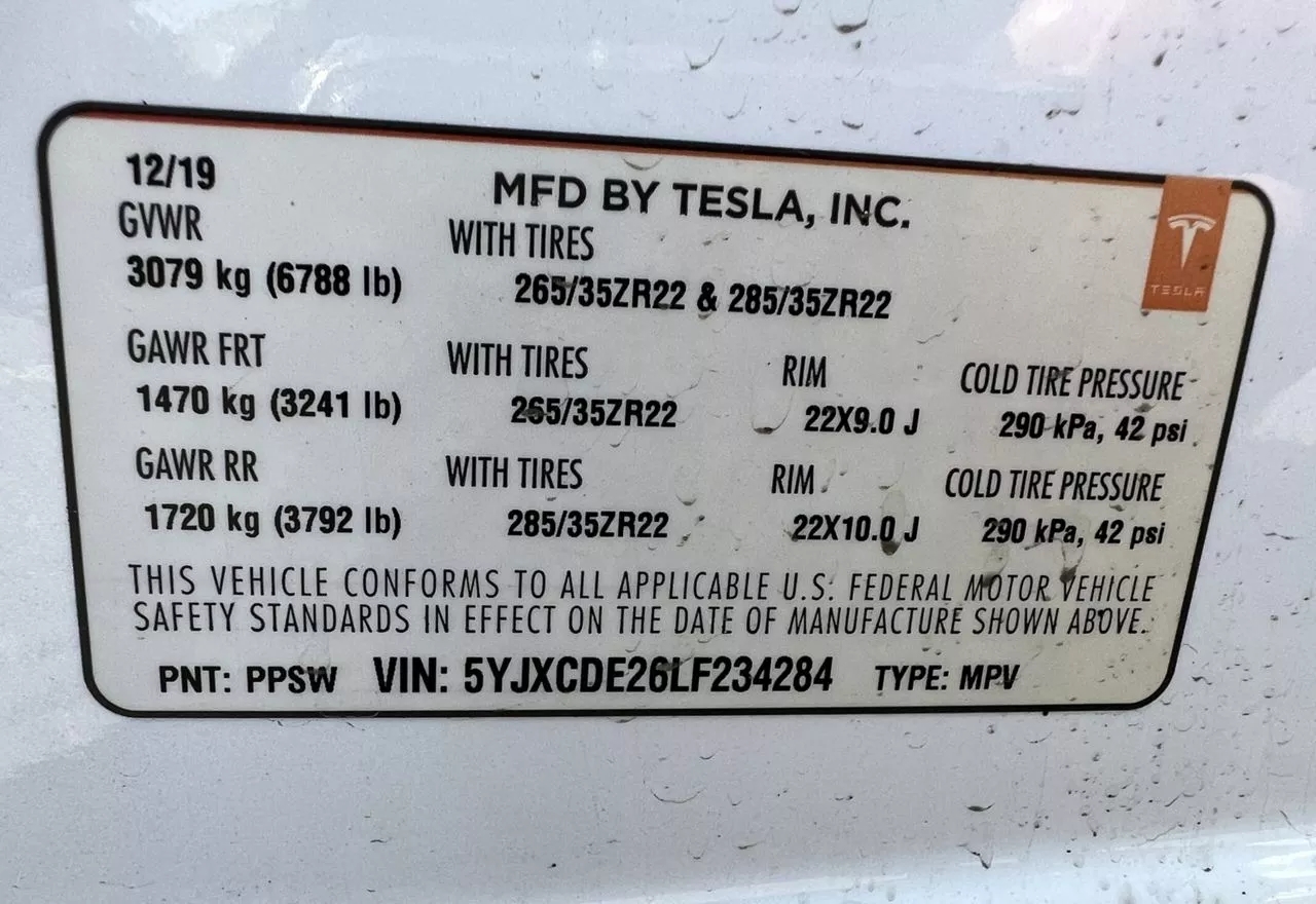 Tesla Model X  100 kWh 2019121